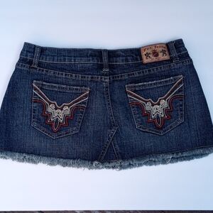 Fox Jeans U.S.A. Unfinished Mini Skirt Sz 9/10